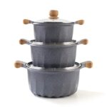 MGC 4pcs Die-Cast Aluminum Non-Stick Granite Cookware Set