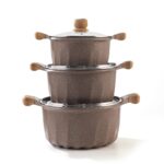 MGC 4pcs Die-Cast Aluminum Non-Stick Granite Cookware Set