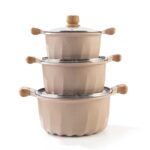 MGC 4pcs Die-Cast Aluminum Non-Stick Granite Cookware Set