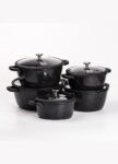 Make Grace Cooker 10-Piece Die-Cast Granite Stockpot Set