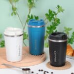 Premium Double-Wall Insulated Coffee Mug / Travel Flask