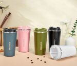 Premium Double-Wall Insulated Coffee Mug / Travel Flask