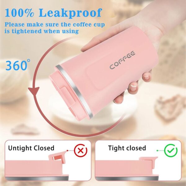 Premium Double-Wall Insulated Coffee Mug / Travel Flask