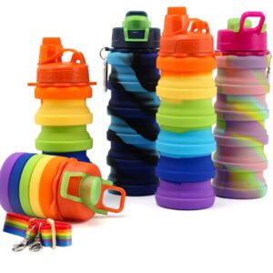 500ml Collapsible Silicone Water Bottle