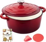 Enameled Cast Iron Casserole Dish / Dutch Oven