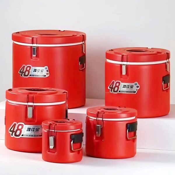 5-Piece Insulated Food Barrel / Cooler Box Set (Hot & Cold)