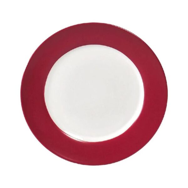 Harmony Red 16-Piece Stoneware Dinnerware Set