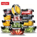 12-Piece Airtight Borosilicate Glass Meal Prep Storage Set
