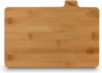 4-Piece Bamboo Cutting Board Set with Black Metal Stand