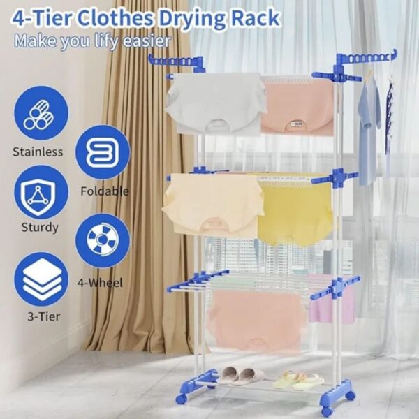 3-Tier Foldable Laundry Drying Rack