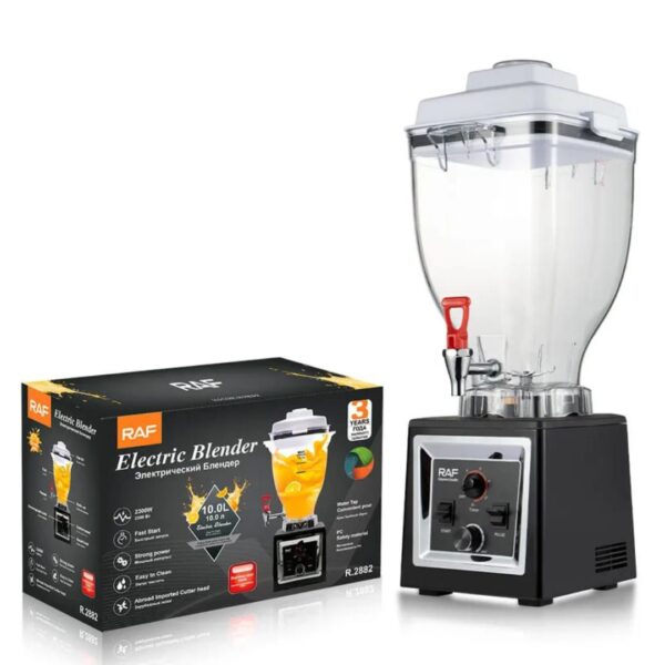 RAF 12L High-Capacity Commercial Blender with Dispenser Tap