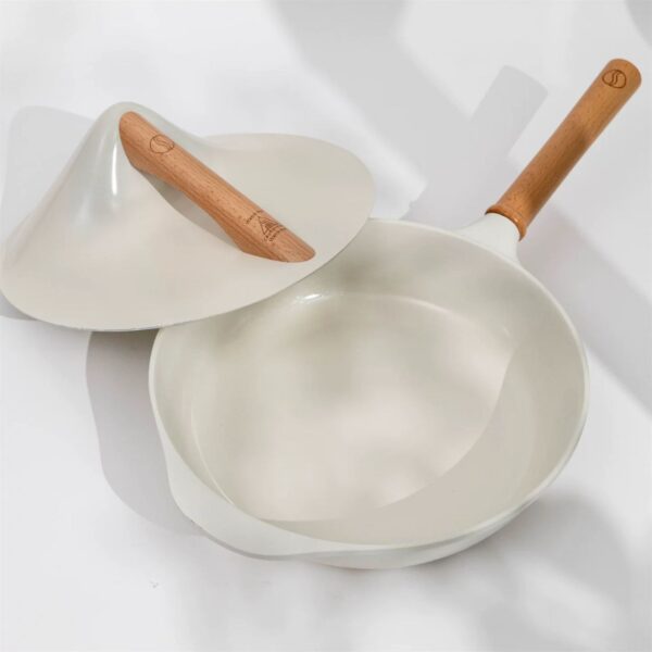 Non-Stick Wok Pan with Wooden Handle