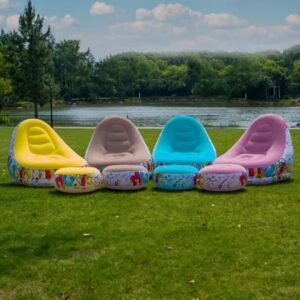 Ultra-Comfort Inflatable Lounge Chair & Ottoman Set