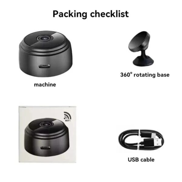 A9 Mini Rechargeable 1080P WiFi Security Camera