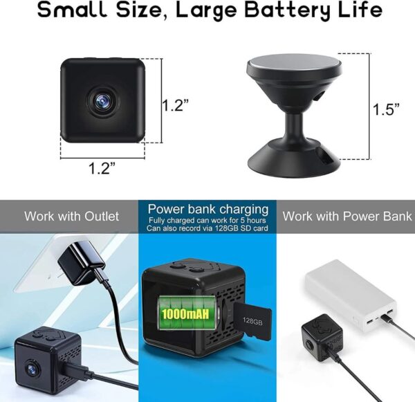 A9 Mini Rechargeable 1080P WiFi Security Camera