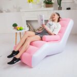 Lazy Inflatable Sofa & Ottoman Set