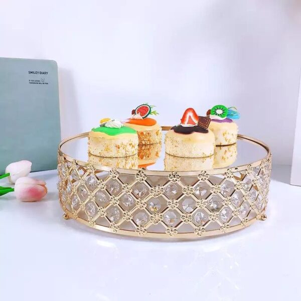Pearl 4-Piece Mirrored Professional Cake Riser Set
