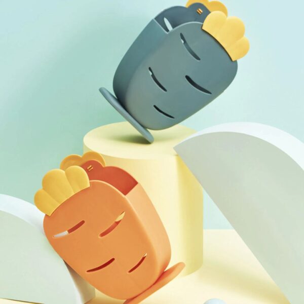 Carrot-Shaped Ventilated Cutlery & Chopstick Holder