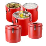 5-Piece Commercial Insulated Food & Ice Barrel Set