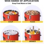 5-Piece Commercial Insulated Food & Ice Barrel Set