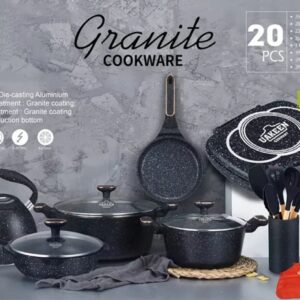UCC LIFE Premium Granite Non-Stick Cookware Set