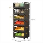 5-Tier Slim Rolling Utility Trolley & Organizer