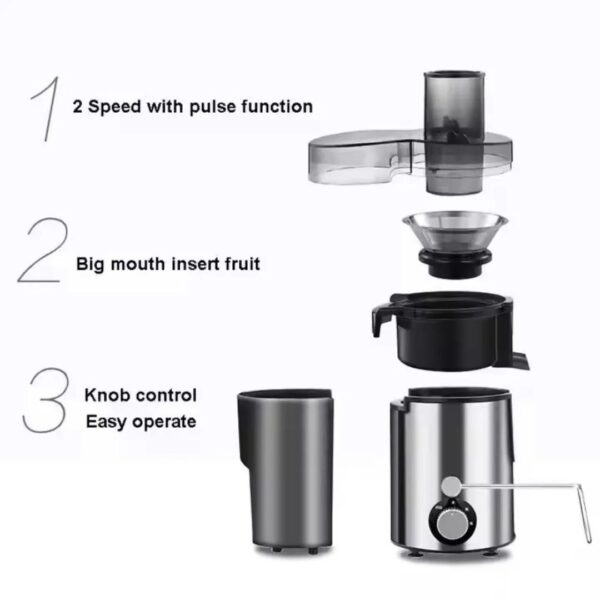 800W Dual-Speed Centrifugal Juicer Extractor