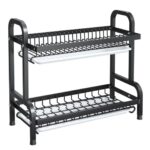 2-Tier Heavy-Duty Stainless Steel Dish Rack