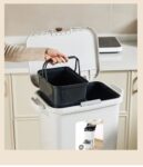 34L Modern Japanese-Style 3-in-1 Recycling Bin