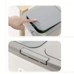 34L Modern Japanese-Style 3-in-1 Recycling Bin