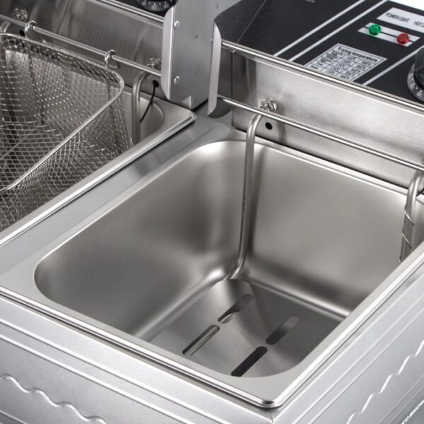 RAF R.5221 12L Dual-Basket Professional Deep Fryer (5000W)