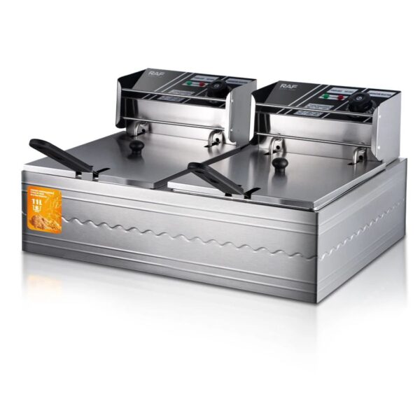 RAF R.5221 12L Dual-Basket Professional Deep Fryer (5000W)