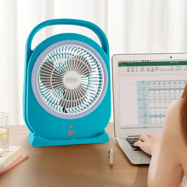 Winning Star™ ST-4064 8-Inch Rechargeable LED Table Fan