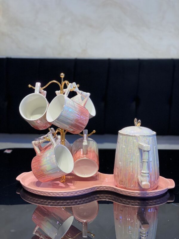 Pearlescent Luxe™ 8-Piece Ceramic Tea