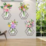 Hexagonal Wall-Mounted Floral Gallery