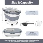 Airtight Foldable Bulk Food & Cereal Storage Bin