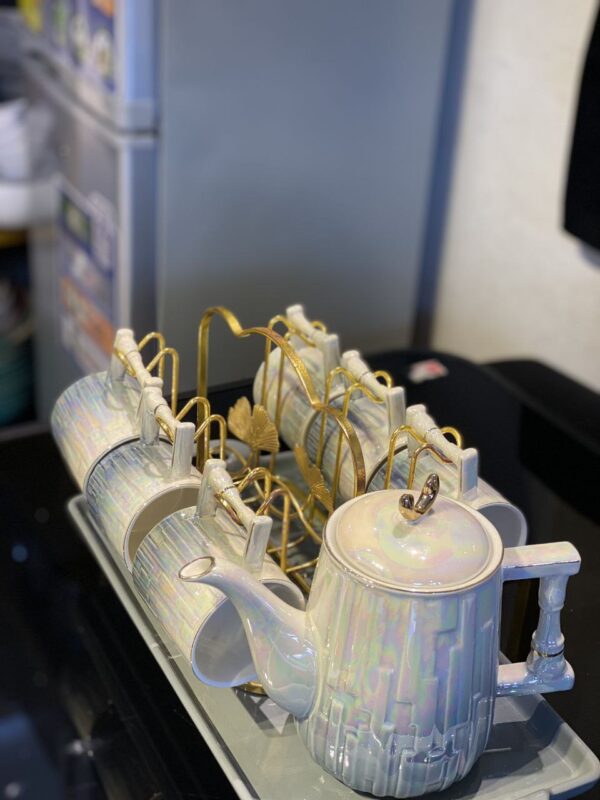 Pearlescent Luxe™ 8-Piece Ceramic Tea