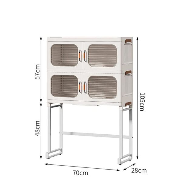 2-Tier Dish Drying Cabinet & Organizer