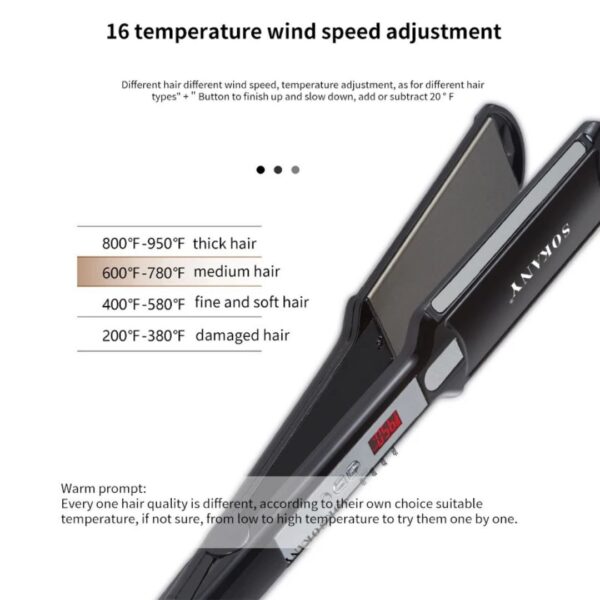 Sokany 950°F Ceramic Straightener