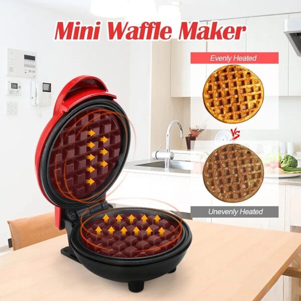 Quick 4-Inch Professional Mini Waffle Maker