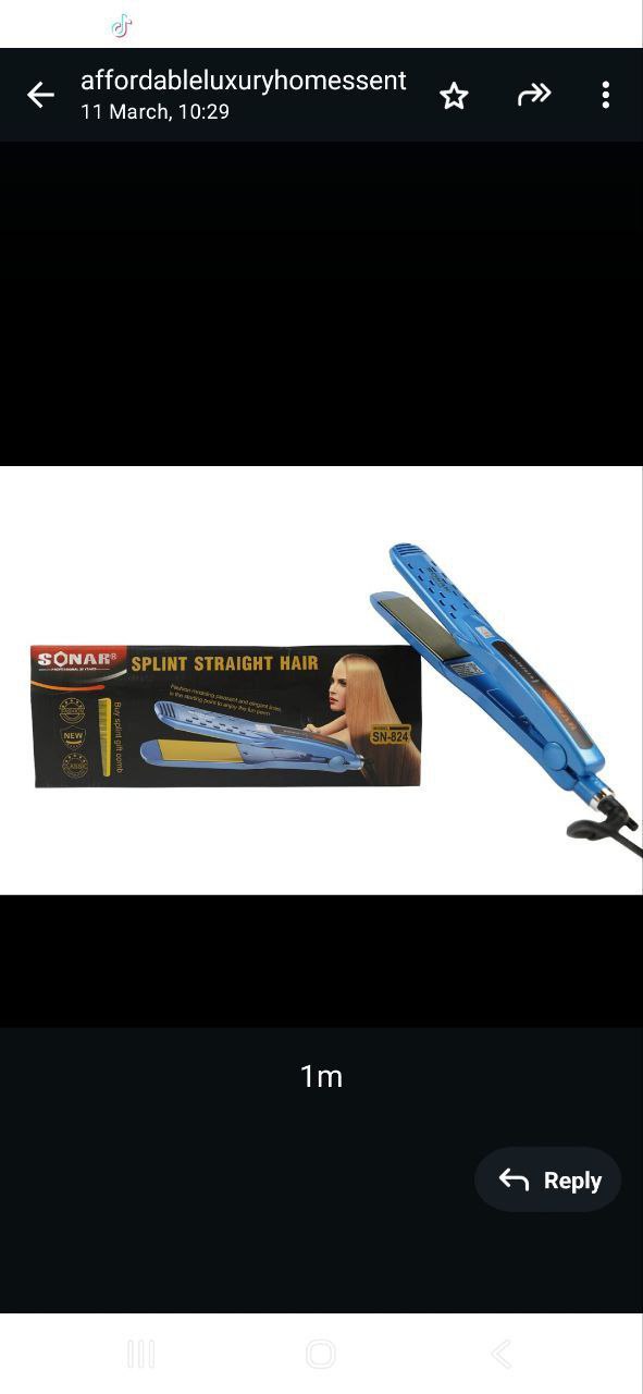 Sonar Ceramic Straightener