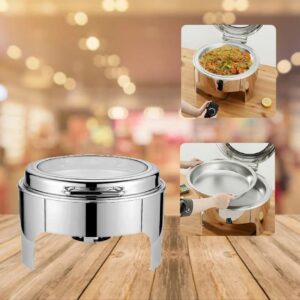 6.0L Silver-Plated Stainless Steel Chafing Dish