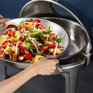 6.0L Professional Stainless Steel Roll-Top Chafing Dish