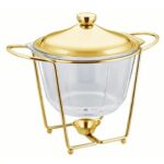 Royal-Glass 4.0L Soup Warmer & Glass Chafing Dish