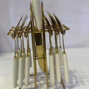 24-Piece Luxury Cutlery Set with Nordic Display Stand