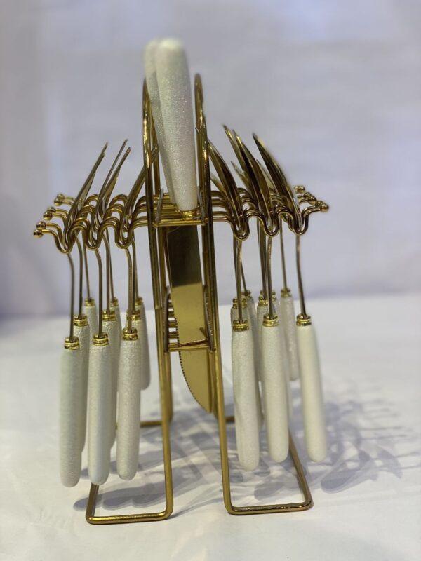 24-Piece Luxury Cutlery Set with Nordic Display Stand