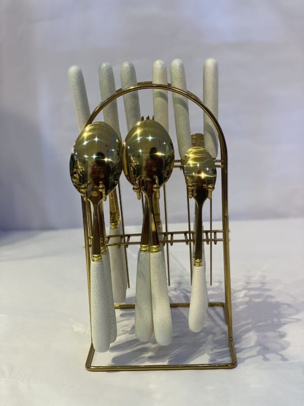 24-Piece Luxury Cutlery Set with Nordic Display Stand