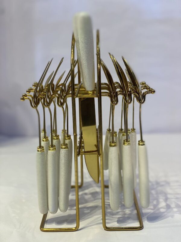 24-Piece Luxury Cutlery Set with Nordic Display Stand