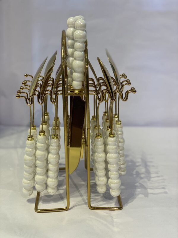 24-Piece Luxury Cutlery Set with Nordic Display Stand