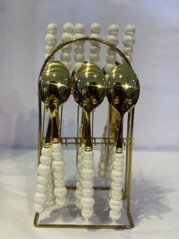 24-Piece Luxury Cutlery Set with Nordic Display Stand